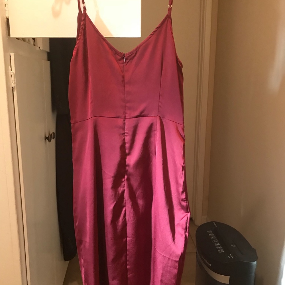 Burgundy dress